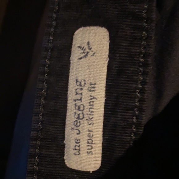 Black thin wale Jeggings - Picture 3 of 5